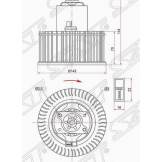 Мотор отопителя салона NISSAN ALMERA N16 00-05/PRIMERA P12 02-07 (LHD) SAT ST272268M200 ST272268M200
