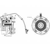 Ступичный узел FR NISSAN PATROL Y62 SAT ST402021LB0B ST402021LB0B