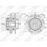 Ступичный узел FR INFINITI FX35/45 (S50) SAT ST40202EJ70B ST40202EJ70B