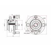 Ступица передняя Nissan Tiida C11 SAT ST40202EM00A ST40202EM00A