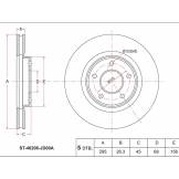 Диск тормозной передний NISSAN QASHQAI J10/X-TRAIL T31 SAT ST40206JD00A ST40206JD00A