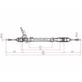 Рейка рулевая NISSAN X-TRAIL T32 14- LHD SAT ST480014BA0A ST480014BA0A