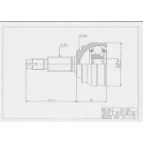 ШРУС наружный комплект (HDK) Nissan Teana J31 / J32 (2.5) NI089