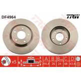 Диск тормозной передний (TRW) Nissan Qashqai J10 / X-Trail T31 DF4964