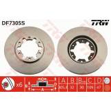 Диск тормозной передний NISSAN PATROL 2.8D-3.0D (TRW) DF7305S DF7305S