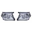 Комплект тюнинг фар хромированные под 2 лампочки (H7/H1) Nissan Patrol GR '98-03