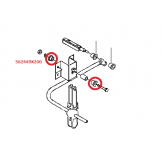 Втулка кронштейна заднего стабилизатора (1 шт.) Nissan Cabstar F24 (белая d. =18 mm) 562449X200