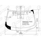 Стекло лобовое в клей NISSAN ALMERA 12- /BLUEBIRD SYLPHY 05- XYG 6090AGNLFWX 6090AGNLFWX